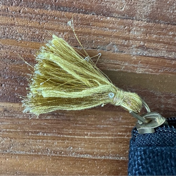 Mud Pie Black Jute Carry-All Case Never Be Like The Rest Of Them Darling - Picture 3 of 7